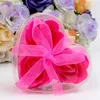 Forma del cuore Sapone rosa in PVC Box confezionato a mano Flower Paper Flower Saap rosa San Valentino Giorni di compleanno Gifts 160 V22095416
