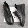 5cm Elevator Leather Shoes Men Casual Sneakers Misalwa White Black Stylish Lift Shoes Height Increase 211014