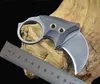 Kleines Karambit Mini-Klauenmesser D2 Black Stone Wash-Klinge G10-Griff feste Klinge mit Kydex H5453