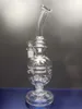 Mocne grube szklane bong fab jajko fajka wodna czaszka zlewka dab rig bonga recykler szkło wygięta szyjka palnik olejowy perkolator z miską 14.4mm wspólne cheechshop