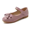 Neue Kinder Mädchen Frühling Herbst Prinzessin Leder Hochzeit Party Schuhe für Mädchen Rot Schwarz Rosa Weiß 3 4 5-14T 210306