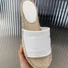 2021 Frau Denim Pantoffeln Falt Schuh Sandalen Strand Slutschern Mode -Scuffs Pantoffeln für Lady mit Top Quality288u