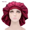 Gorro grande, accesorios para el cabello para mujer, talla grande, estampado de belleza, satén, seda, gorro de noche para dormir, gorros, sombreros