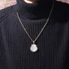 Hip Hop Necklace Jewelry Chalcedony Maitreya Pendant High Quality Iced Out Buddha Gold Silver Necklaces2858012