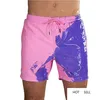 Water Color-changing Swimming Trunks Beach Pants Men Temperature-sensing Color-changing Quick-drying Swimming Shorts