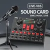 BM 800 Microphone Kits с V8S Live Sound Card Set Bm800 Microphone Professional Condenser для PC Podcast Gaming