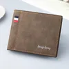 Wallets Men'S Short Wallet Pu Leather Coin Purses Male Holder Card High Quality Small Money Bag Porte Feuille Hommes