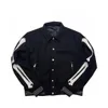 Mode Herren Knochen Buchstaben grün Baseball schwarze Jacke klassische Mann Luxus Jacke Stickerei Nähte Oberbekleidung Markenkleidung Streetwear