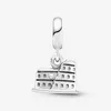Autentyczne 925 Silver Beads Bransoletki Kotwica Dangle Charm Slide Bead Charms pasuje do europejskiej biżuterii Pandora bransoletki Murano