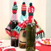 Weihnachtsweinflasche Abdeckung Kleidung Weihnachten Santa Rentier Dekoration für Party FHL290-ZWL726