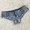 Mini Micro Short Femme Sexig Thong Denim Shorts Kvinna Bomull Vår Sommar Jeans Shorts Kvinnor Clubwear Night Party European 210611