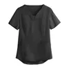 High Quality V-neck Scrub Tops Beauty Salon Nursing Elastic Waist Pants Unisex Breathable Uniform Accessorie