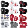 NCAA Ohio State Buckeyes College 15 Ezekiel Elliott Jersey Futbol 5 Raekwon McMillan 3 Michael Thomas Braxton Miller 34 Carlos Hyde 17 Jerome Baker Man High/Top