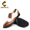 scarpe abiti a wingtip marrone