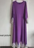 Vestidos casuais vintage vestido muçulmano mulheres slim fit manga longa maxi hijab roupa islâmica grande balanço a-line abaya dubai quimono321s