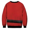 Män kvinnor ful jul tröja 3d rolig utskrift pullover semester crewneck sweatshirts par höst vinter xmas jumpers toppar y0907