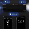 屋外 Bluetooth スピーカーポータブルワイヤレス自転車スピーカー 5200mAh パワーバンク防水マイク/LED ライトアクセサリー付き