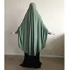 Vestuário étnico Muçulmano Longo Khimar Ramadã Formal Prayer Vestuário Hijab Mulheres Niqab Burka Islamic Árabe Namaz Musulman Eid Jilbab Djellaba