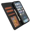 Magnetic 2in1 Abnehmbare Telefonhüllen mit Kartensteckplätzen für iPhone 11 12 13 Pro XS Max Max Leder Geldbörsenfall
