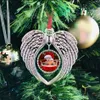 昇華の空白の天使の翼の飾りクリスマスの装飾翼の形を空白の空白を追加あなた自身のイメージと背景を追加