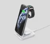 3in1 Kablosuz Şarj Dock Pad En IOS SAM Android Telefonlar için, Airearphone İzle Hızlı Şarj Tutucu Güç Adaptörü Kaynağı Hızlı