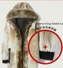 Männer Leder Faux Pelz Parka Warme Winter Jacke Männer Echt Mantel Waschbären Lange Mäntel Veste Homme Hiver MG-2800062 KJ2528