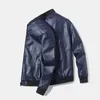 男性用ジャケットレザー爆撃機のジャケットレザー男性韓国風スリムトレンディな服メンズフェイク毛皮コート211008