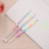 Highlighters 1 set (1pen + 5refills) Korea creatieve briefpapier 0.7mm neutrale DIY markeerstift pen regenboog school kantoorbenodigdheden