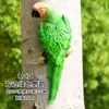 Resina Papagaio Estátua Montada DIY DIY Árvore de Jardim Ao Ar Livre Decoração Animal Escultura para Home Office Garden Decor Ornamento 338 S2