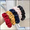 Headbands Hair Jewelry Fashion Pleated Women Sticks Cute Headband Girls Designer Aessories For Bands Drop Delivery 2021 Ek1Vh
