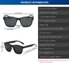 2021 neue Platz Polarisierte Sonnenbrille Männer Frauen Fashion Square Männliche Sonnenbrille Design einteiliges Objektiv Brillen UV400290M