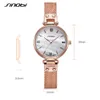 Sinobi Luxe Femmes Montres De Mode Shell Cadran Or Acier Maille Bracelet Montre Japon Mouvement À Quartz Horloge Reloj Mujer Montres Femme Q0524