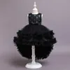 여름 꽃 레이스 소녀 결혼식 대회 파티 드레스 공주 공식 무도회 가운 크기 3-14 년 새로운 아이 소녀 옷 210303