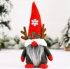 Cüceler Noel Dekor Yaratıcı Boynuzlar Cüce Süsler İsveçli Gnome Xmas Yüzsüz Orman Yaşlı Adam Hediyeler DD600
