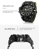 Armbanduhren Männer Dual Display Watch für Smael Camouflage Militärische Elektronische Stoppuhr Komfortable Gummi Strap Armbanduhr Reloj Hombre