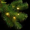 Teellook 1.2m/3,6m Nytt PVC -material Julgran LED Light Christmas Mall Hotel Decoration 201006