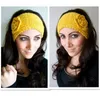 Beanie/Skull Caps Klassisk blommor Kvinnor Sticked Headwrap Knitting Crochet Hat Solid Colors Ear Warmers For Girls Teens Women Beanies Delm