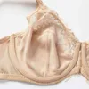 Kvinnors skönhetsspets icke vadderad full figur underwire minimizer bh plus size bh 34-44 dd e f g h 211217