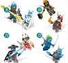 24 piezas/set 4.5cm Minifig Toys Gifts Phantom Ninja Series Rompecabezas para niños Bloque de construcción ensamblado Minifinato Toy DG1002254G