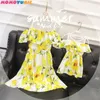 family matching clothes off floral shoulder mommy and me family look dress matching family outfits mum mama and daughter dresses 210713