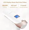 클래스컬 스타일 주식 높은 브랜드 플래시 발사 IPL EPILATOR LCD 디스플레이 실시간 펄스 2 작업 모드 설명서 또는 자동 무료 및 빠른 배달