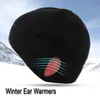 冬の暖かい耳カバーキャップの柔らかい男性女性スキースノーボードサイクリング肌にやさしい葉ハイキング極フリースランニング防風帽子Y21111