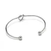 Tie the Love Knot Bridesmaid Bracelet Bangle Open Cuffs for Women Bridesmaid Proposal Gifts Q0719