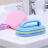 Kitchen Cleaning Bathroom Toilet Glass Wall Clean Bath Brush Plastic Handle Sponge Bath Bottom RRA11155