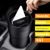 Other Interior Accessories Car Trash Organzier Bucket Storage Tissues Box Coin Collector Card Slot Garbage Can Holder Bin Bag