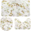 white bathroom rug sets