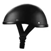 Materia grå vintage retro motorcykelhjälm motorcykel moto ridning skydd redskap casque scooter biker racing halv unisex hjälmar