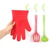 2021キッチン電子レンジオーブンミットベーキング手袋断熱防止シリコーン五指耐熱安全な無毒の手袋