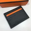 Slim Men koppeling Billfold Wallet Credit ID -kaarthouder Dunne portemonnee Bankkaart Pakket Pouch Tas Business Women Real Leather ID C2850