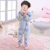 LZH Autumn Kids Blanket Sleepers For Girls Pajamas Sleepwear Boys Flannel Sleeping Bag Children Costume 1 2 3 4 Year 211130